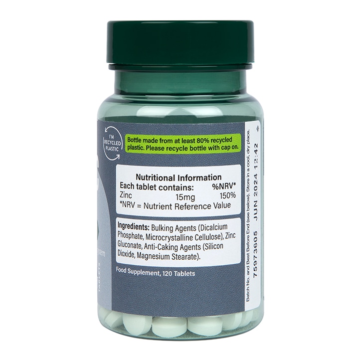 Holland & Barrett Zinc 15mg 120 Tablets